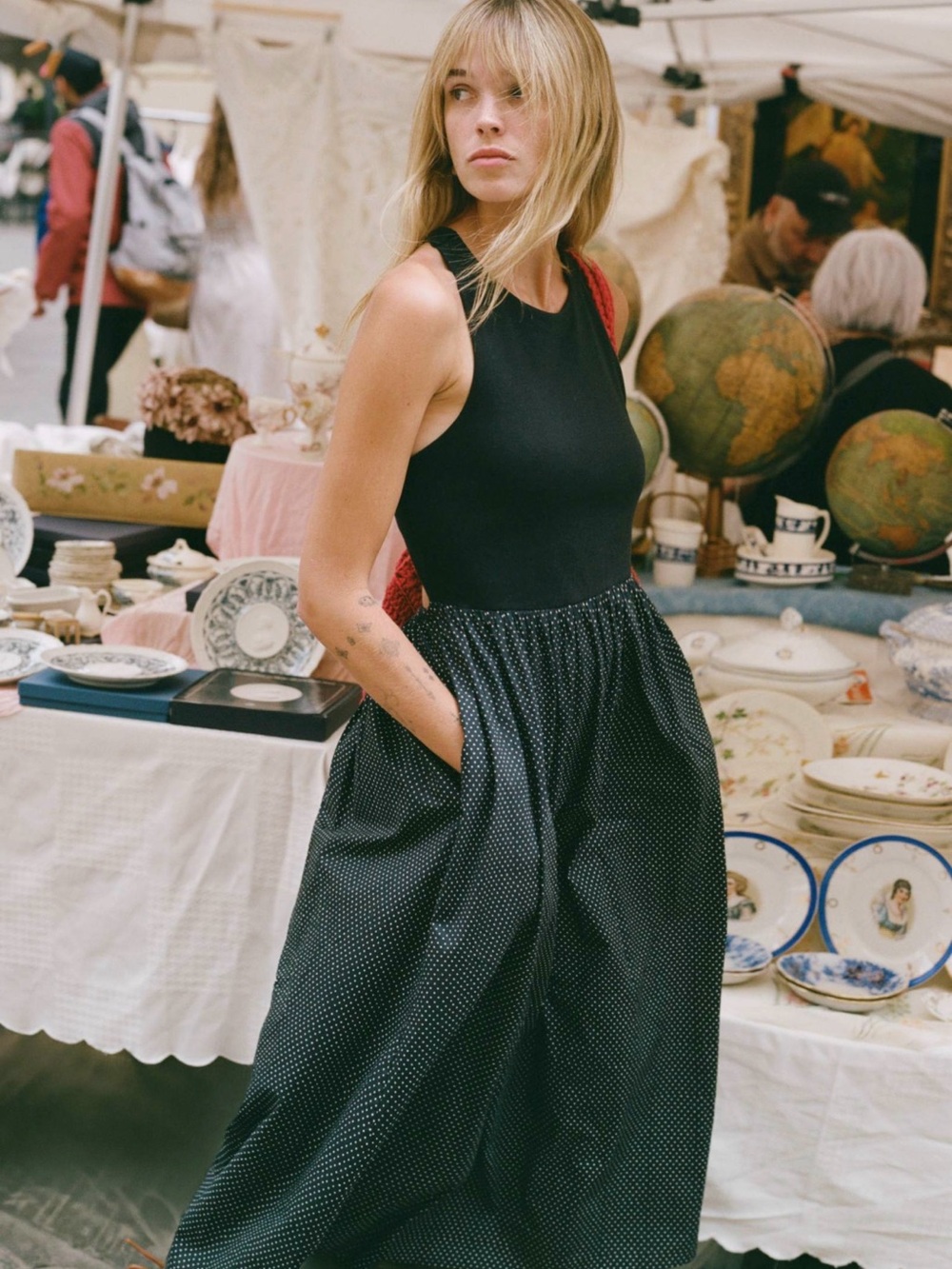 Christy Dawn The Fernanda Dress | Black Noir Dot
